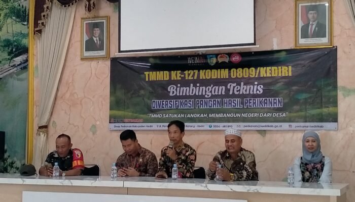 TMMD ke-127 Tak Hanya Bangun Infrastruktur, Pemkab Kediri Juga Bekali Warga Olahan Ikan Lele