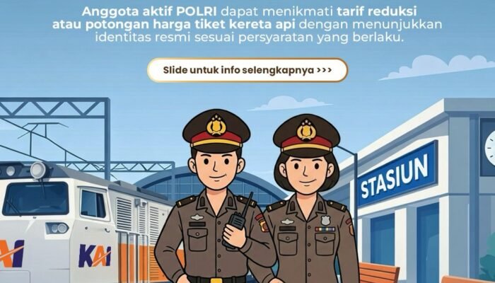 Konsisten Dukung TNI/ Polri KAI Daop 7 Madiun Berikan Diskon Tarif Mudik