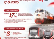 HUT ke-81 RI, KAI Daop 7 Madiun Tebar Diskon Tiket 17 Persen untuk Perjalanan 17 Agustus