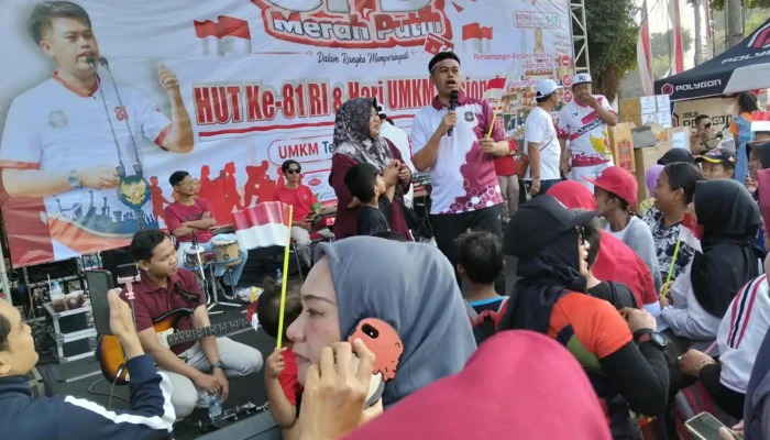 Ribuan Warga Padati CFD Kota Blitar, Ratusan Meter Merah Putih Warnai Semarak Agustusan