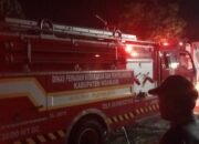 Diduga Konsleting Listrik, Rumah Milik Buruh Tani Di Nganjuk Ludes Dilalap Si Jago Merah