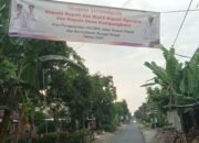 Pembangunan Jalan Poros Rampung, Masyarakat Dusun Putuk Dan Tawang Pasang Banner Ucapan Terimakasih Kepada Bupati Dan Dinas PUPR