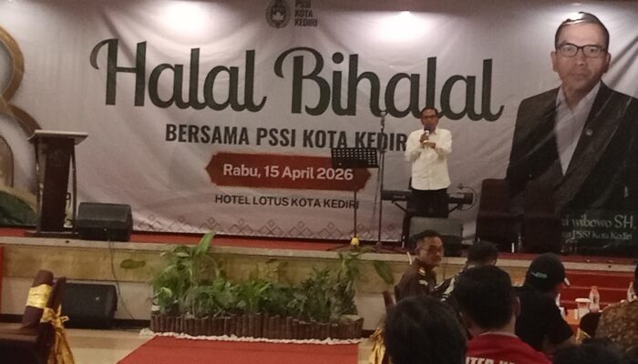 Askot PSSI Kota Kediri Halal Bil Halal!! Tomy Ari Wibowo Minta Sinergi Bareng Bangkitkan Sepakbola di Kota Tahu