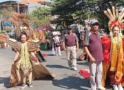 Pawai Budaya HUT RI Ke 81, SMPN 1 Ngronggot Tampilkan Tarian Klasik Dan Modern