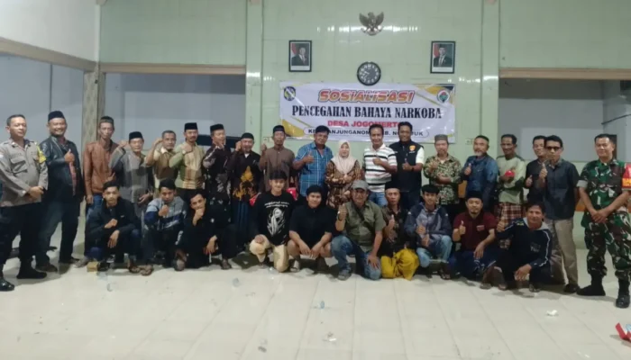 Sosialisasi Bahaya Narkoba Mulai Masuk Desa, Polsek Warujayeng Awali Dari Desa Jogomerto