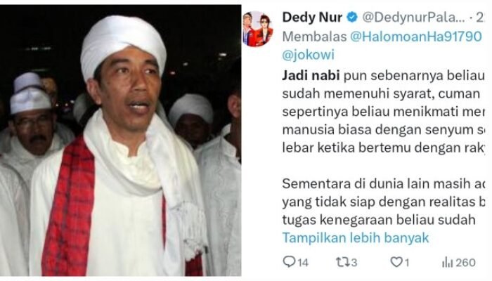 Kader PSI Klaim Presiden Jokowi Memenuhi Syarat Jadi Nabi, Rame di Jagat Maya