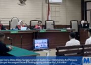 Majelis hakim resmi menjatuhkan vonis 3 tahun penjara dalam kasus korupsi dana desa Desa Tanggung yang merugikan negara hingga miliaran rupiah.