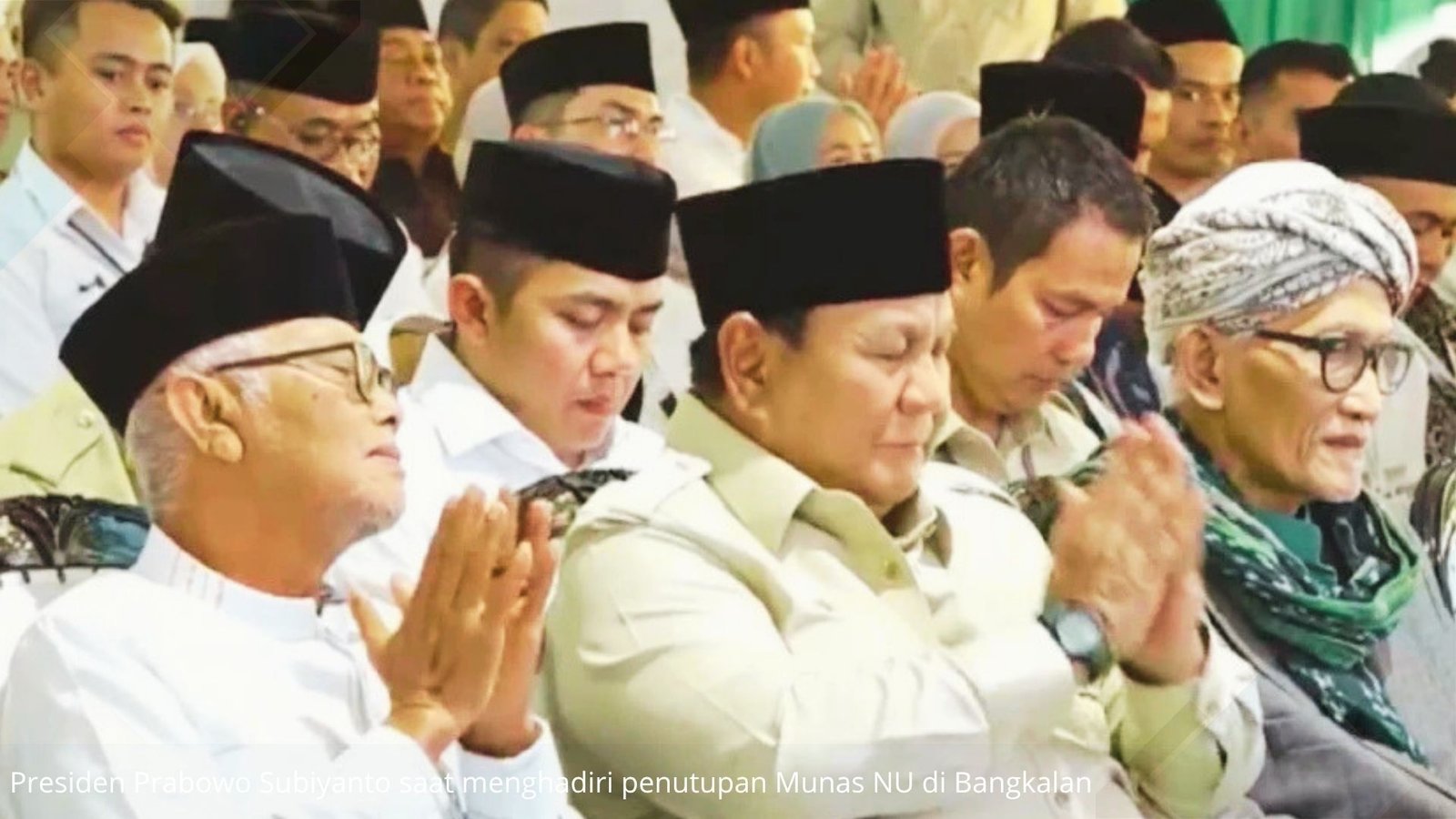 Kedekatan Historis Presiden Prabowo dengan Nahdlatul Ulama Terungkap di Munas Bangkalan