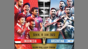 Laga Uji Coba Indonesia-Argentina Bikin WNI Bangga