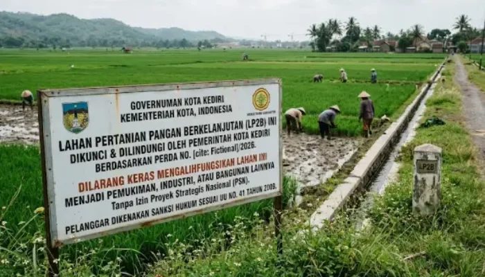Lahan Pertanian Pangan Kota Kediri Bertambah Guna Dukung Nasional