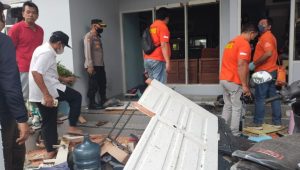 Ledakan Gas Elpigi di Kompleks Perumahan Puri Lidah Kulon Gegerkan Warga