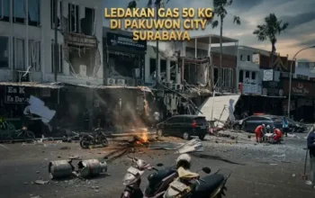 Ledakan Gas Pakuwon City Surabaya Rusakkan 41 Bangunan