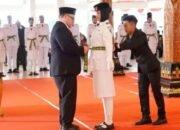 Mas Dhito Kukuhkan 75 Paskibraka Kabupaten Kediri untuk HUT ke-80 RI