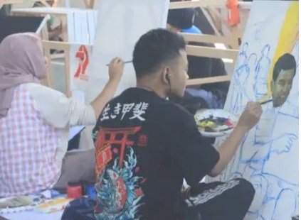 Meriah! Lomba Lukis Bhayangkara di Polres Malang Diikuti 101 Peserta Se-Jawa