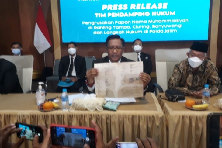 Muhammadiyah Jatim laporkan pelaku perusak papan nama organisasi di Banyuwangi