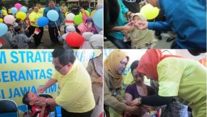 Pembukaan Pekan Imuniasi Nasional Polio Kota Kediri Berjalan Sukses