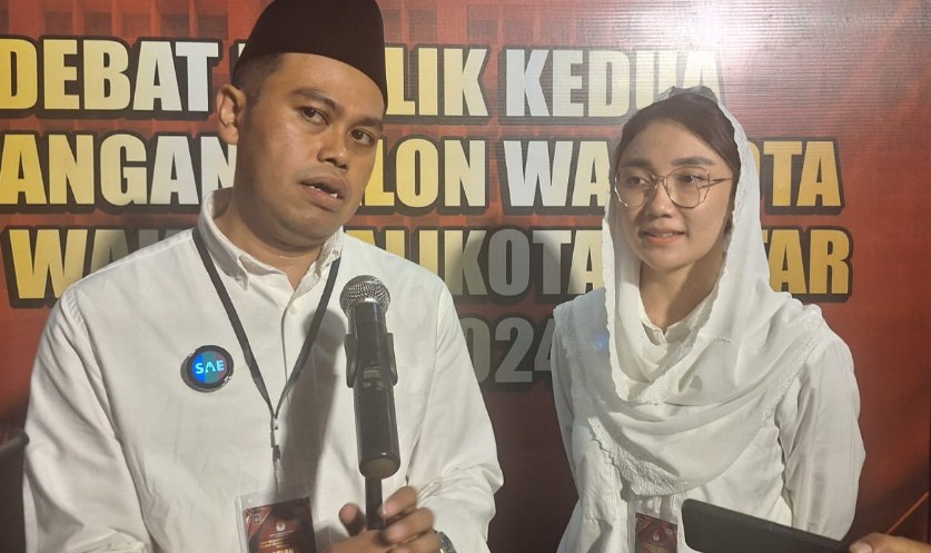 Pasangan nomor urut 02 Syauqul Muhibbin (Mas Ibin) dan Elim Tyu Samba (Mbak Elim)