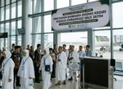 Simulasi Haji Bandara Dhoho Kediri Digelar Dua Kali 10 Pelaksanaan persiapan Simulasi Haji Bandara Dhoho Kediri oleh Pemkab Kediri.