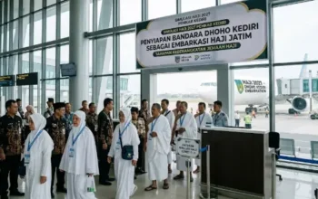 Simulasi Haji Bandara Dhoho Kediri Digelar Dua Kali 4 Pelaksanaan persiapan Simulasi Haji Bandara Dhoho Kediri oleh Pemkab Kediri.