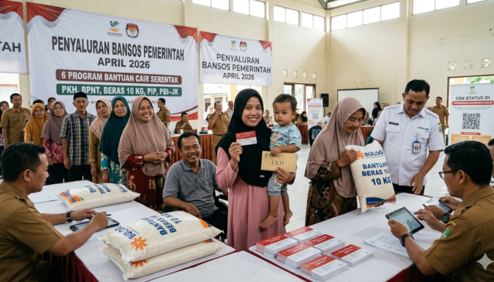 Pemerintah Salurkan Enam Program Bansos Serentak Mulai April 2026