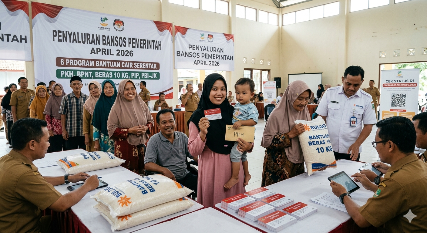Pemerintah Salurkan Enam Program Bansos Serentak Mulai April 2026