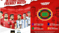 Pemesanan Tiket Laga Sepak Bola FIFA Matchday Indonesia vs Argentina Dimulai! Simak Harga dan Jadwalnya