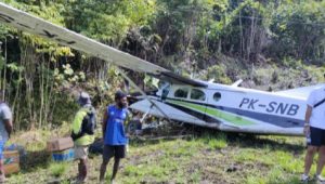 Penampakan Pesawat Pilatus Usai Kecelakaan di Paniai Papua