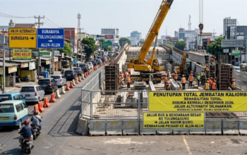 Penutupan Total Jembatan Kaliombo Kediri selama 7 Bulan Dishub Siapkan Rekayasa Lalin