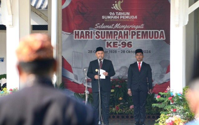 Peringati Hari Sumpah Pemuda, Pjs Bupati Kediri Heru Wahono Tekankan Peningkatan Indeks Pembangunan Pemuda