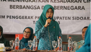 Perkuat Kader Pembinaan Kesadaran Bela Negara: Pembekalan Kader PKBN PKK Desa oleh TP. PKK Kabupaten Sidoarjo