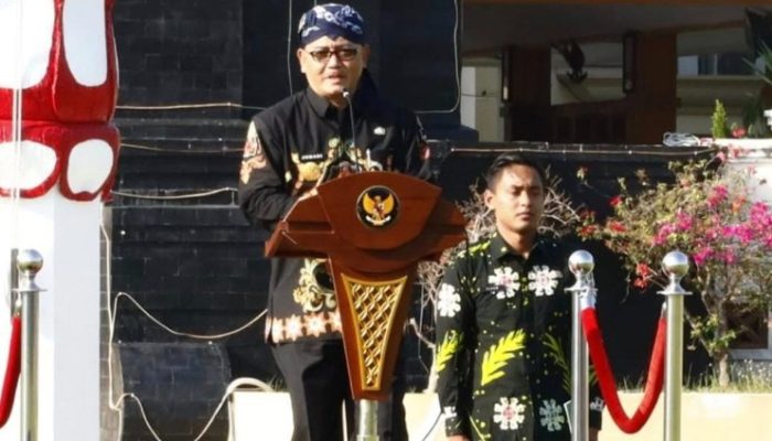 Pimpin Apel di Alun-Alun Kanigoro, Pjs Bupati Blitar Tegaskan Netralitas ASN