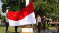 Polres Lamteng Gelar Upacara Hari Lahir Pancasila