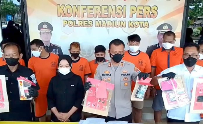 Polres Madiun Kota ringkus 10 tersangka kasus narkoba dan obat keras