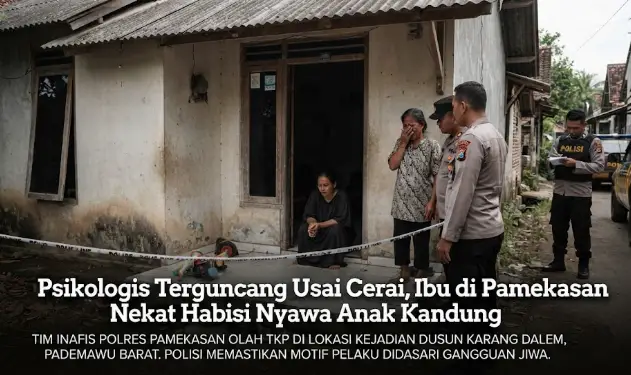 Psikologis Terguncang Usai Cerai, Ibu di Pamekasan Nekat Habisi Nyawa Anak Kandung