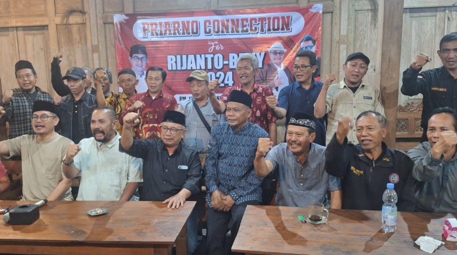 Puluhan Simpul Relawan Priarno Connection Deklarasikan Menangkan Pasangan Rizky