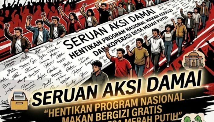 Program MBG dan KDMP Diprotes, Warga Blitar Siapkan Aksi Kain Putih 100 Meter