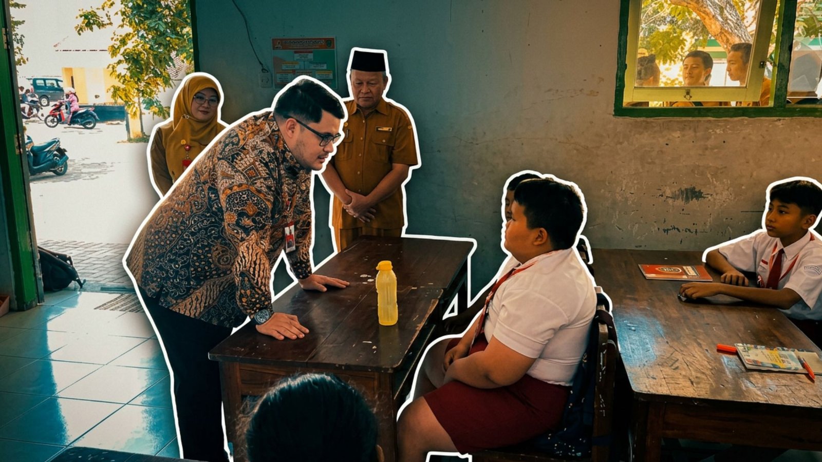 Sidak MPLS Bupati Kediri Mas Dhito Semprot Siswa SMP yang Nekat Bawa Motor