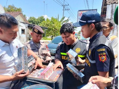 Slogan Gempur Rokok Ilegal Real Bukan Basa Basi, Ratusan Ribu Batang Rokok Tanpa Cukai Berhasil Diamankan