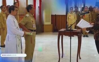 Stefanus Triadi Atmono Resmi Jabat Penjabat Sekda Trenggalek Baru Menggantikan Edy Soepriyanto Yang Pensiun