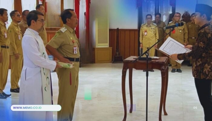 Stefanus Triadi Atmono Resmi Jabat Penjabat Sekda Trenggalek Baru Menggantikan Edy Soepriyanto Yang Pensiun