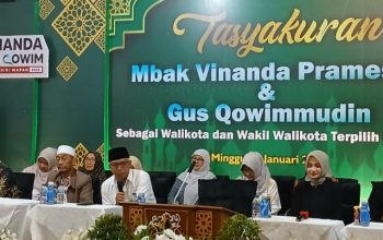 Terpilih Wali Kota Kediri, Vinanda - Gus Qowim Gelar Tasyakuran