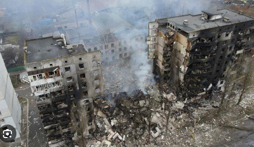 Ukraina hancur dibombardir Rusia