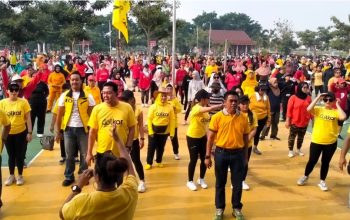 Ultah DPD Golkar Kota Blitar Kado Kemenangan Pasangan Bambang Bayu