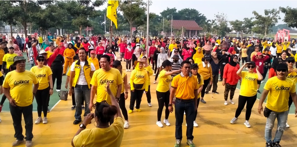 Ultah DPD Golkar Kota Blitar Kado Kemenangan Pasangan Bambang Bayu