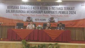 Gandeng Organisasi Media dan Mahasiswa, Bawaslu Kota Kediri Sinkronisasi Penanganan Pelanggaran Pemilu 2024