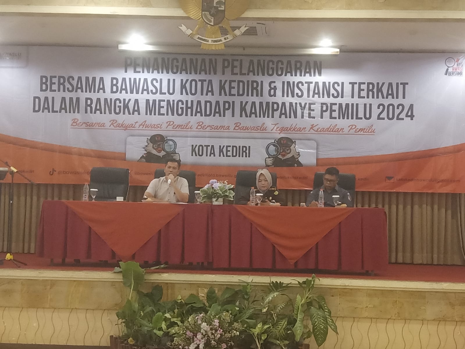 Gandeng Organisasi Media dan Mahasiswa, Bawaslu Kota Kediri Sinkronisasi Penanganan Pelanggaran Pemilu 2024