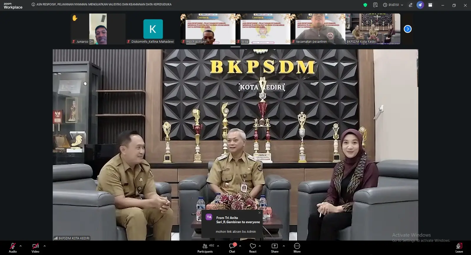 Pemkot Kediri Tekankan Validitas dan Keamanan Data Kependudukan