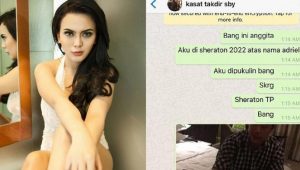 Dari Kamar Hotel, Model Cantik Anggita Sari Kirim  WA ke Kapolres dengan Sebutan Bang dan Ngaku Dianiaya