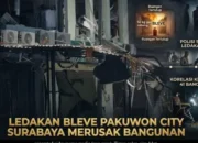 dampak ledakan pakuwon city surabaya rusak 41 bangunan