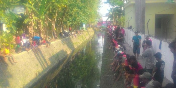 Memperingati HUT RI Ke 72, Warga Banjaran Adakan Lomba Mancing di Sungai